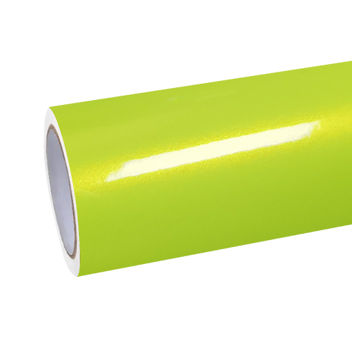 Gloss Fluorescent Neon Yellow Car Vinyl Wrap