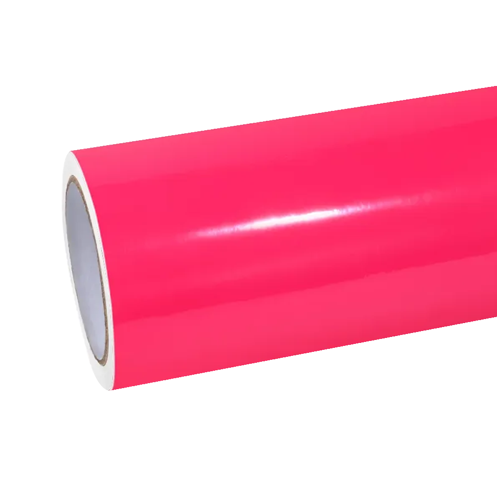 Gloss Fluorescent Pink Car Vinyl Wrap product image 2 - Veloro gloss vinyl wrap