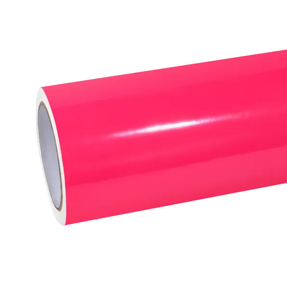 Gloss Fluorescent Pink Car Vinyl Wrap product image 2 - Veloro gloss vinyl wrap