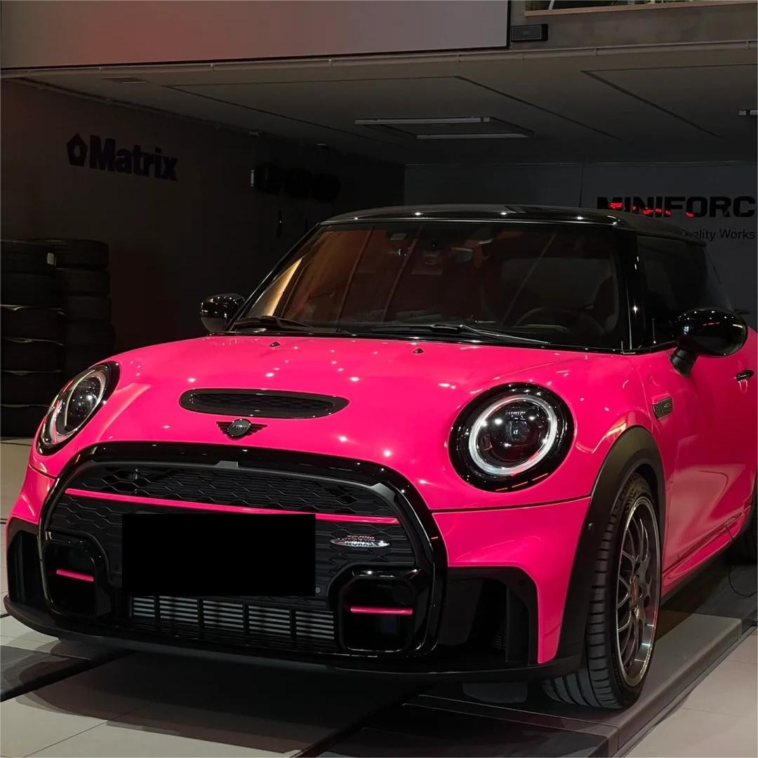 Gloss Fluorescent Pink Car Vinyl Wrap product image 5 - Veloro gloss vinyl wrap