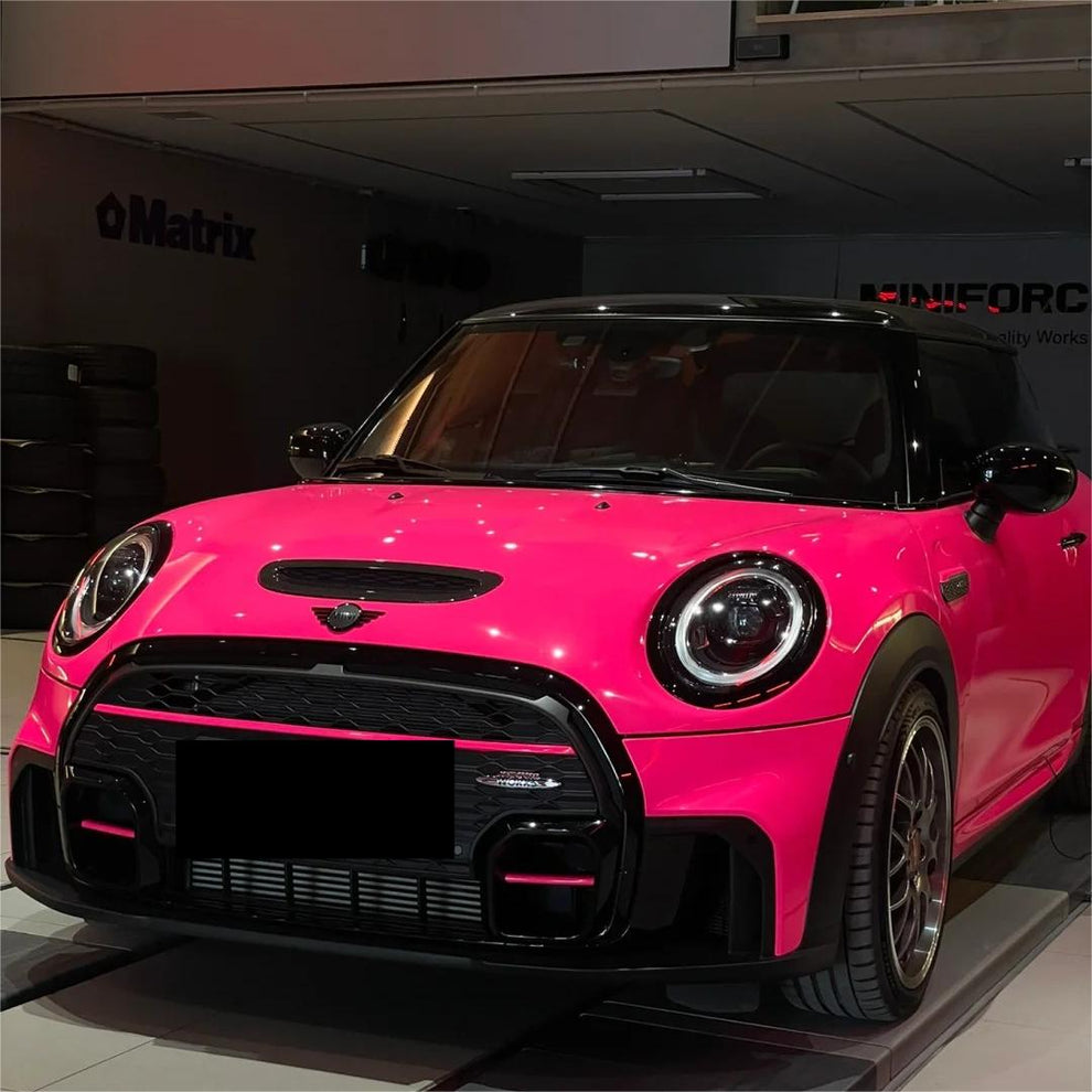Gloss Fluorescent Pink Car Vinyl Wrap product image 5 - Veloro gloss vinyl wrap