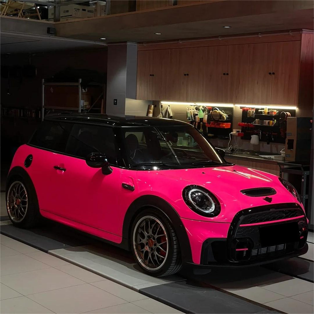 Gloss Fluorescent Pink Car Vinyl Wrap product image 4 - Veloro gloss vinyl wrap