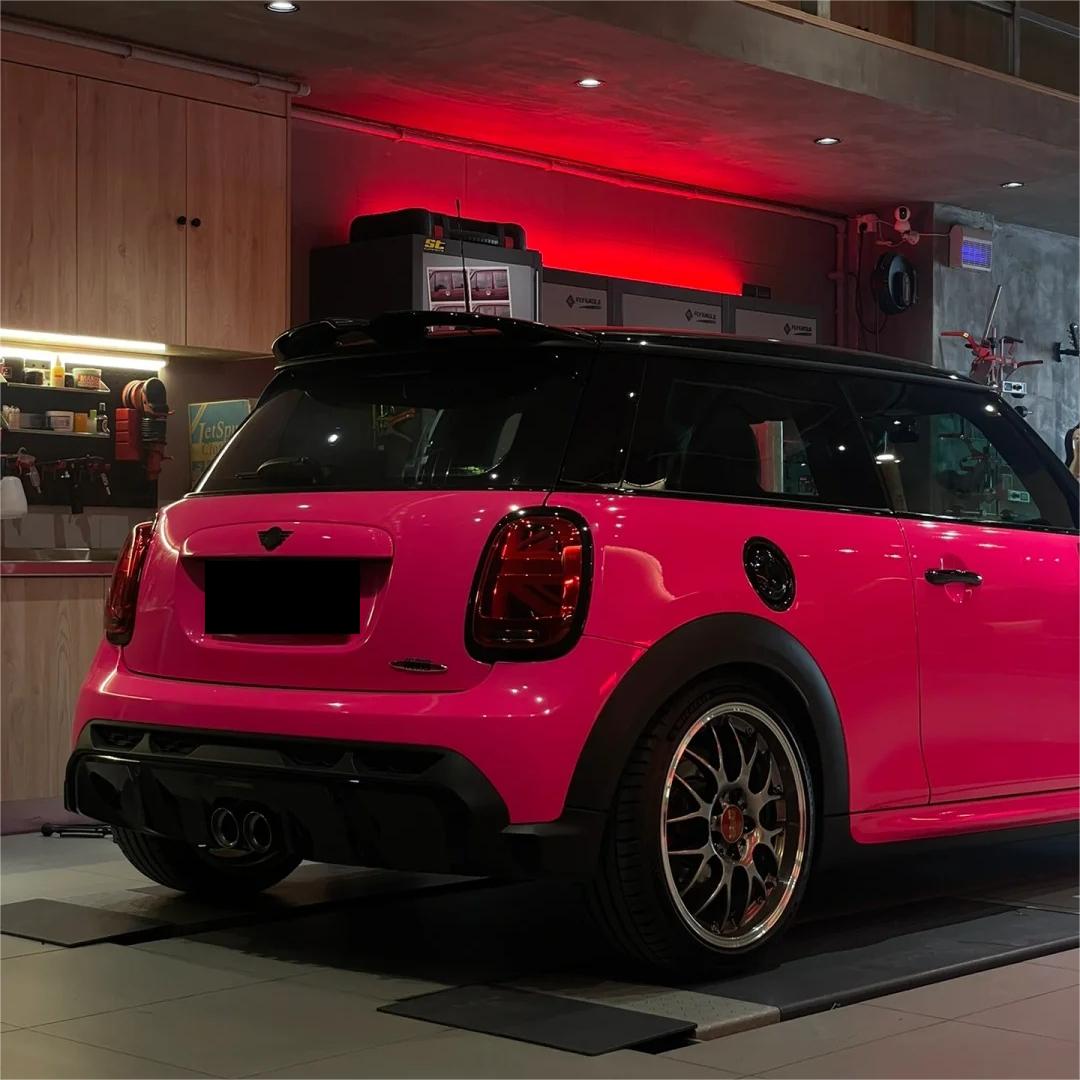 Gloss Fluorescent Pink Car Vinyl Wrap product image 7 - Veloro gloss vinyl wrap