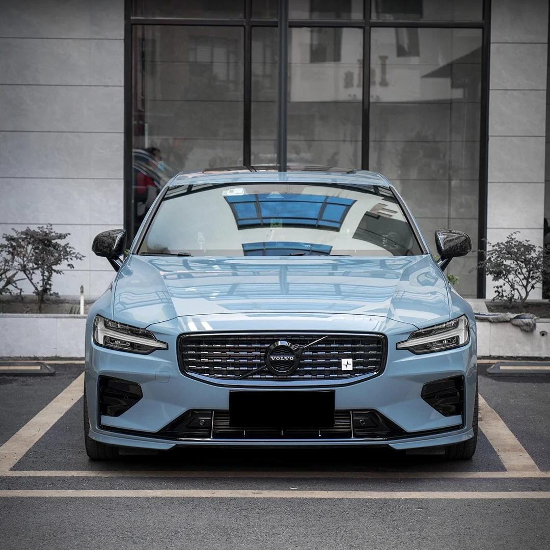 Gloss Hazy Blue Car Vinyl Wrap PET product image 3 - Veloro gloss vinyl wrap