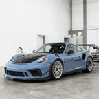 Gloss Hazy Blue Car Vinyl Wrap PET product image 7 - Veloro gloss vinyl wrap