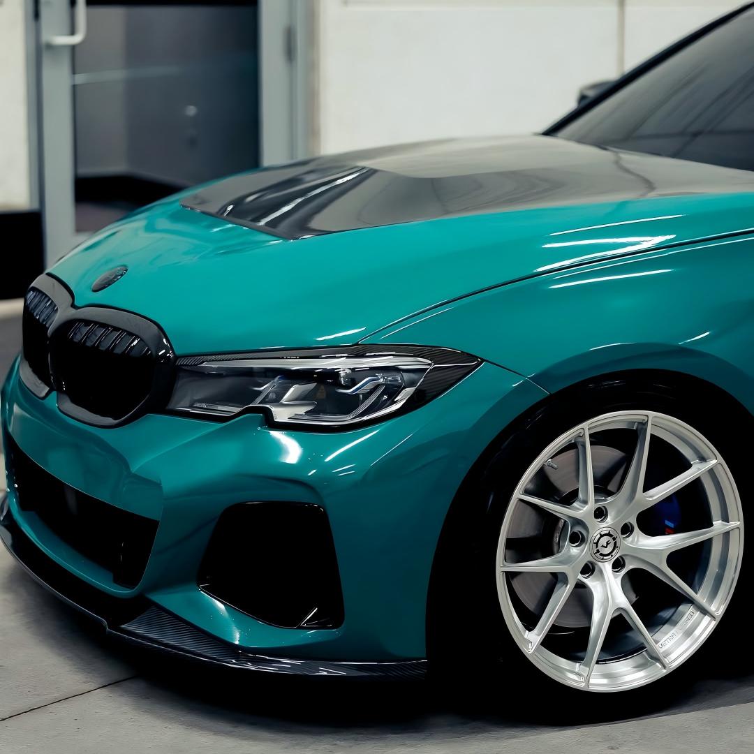 Gloss Hell Green Car Vinyl Wrap PET product image 4 - Veloro gloss vinyl wrap