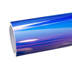 Gloss Holographic Rainbow Chrome Laser Electroplated Blue Car Vinyl Wrap product image 2 - Veloro chrome vinyl wrap