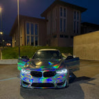 Gloss Holographic Chrome Laser Electroplated Silver Car Vinyl Wrap product image 5 - Veloro chrome vinyl wrap