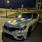 Gloss Holographic Chrome Laser Electroplated Silver Car Vinyl Wrap product image 7 - Veloro chrome vinyl wrap