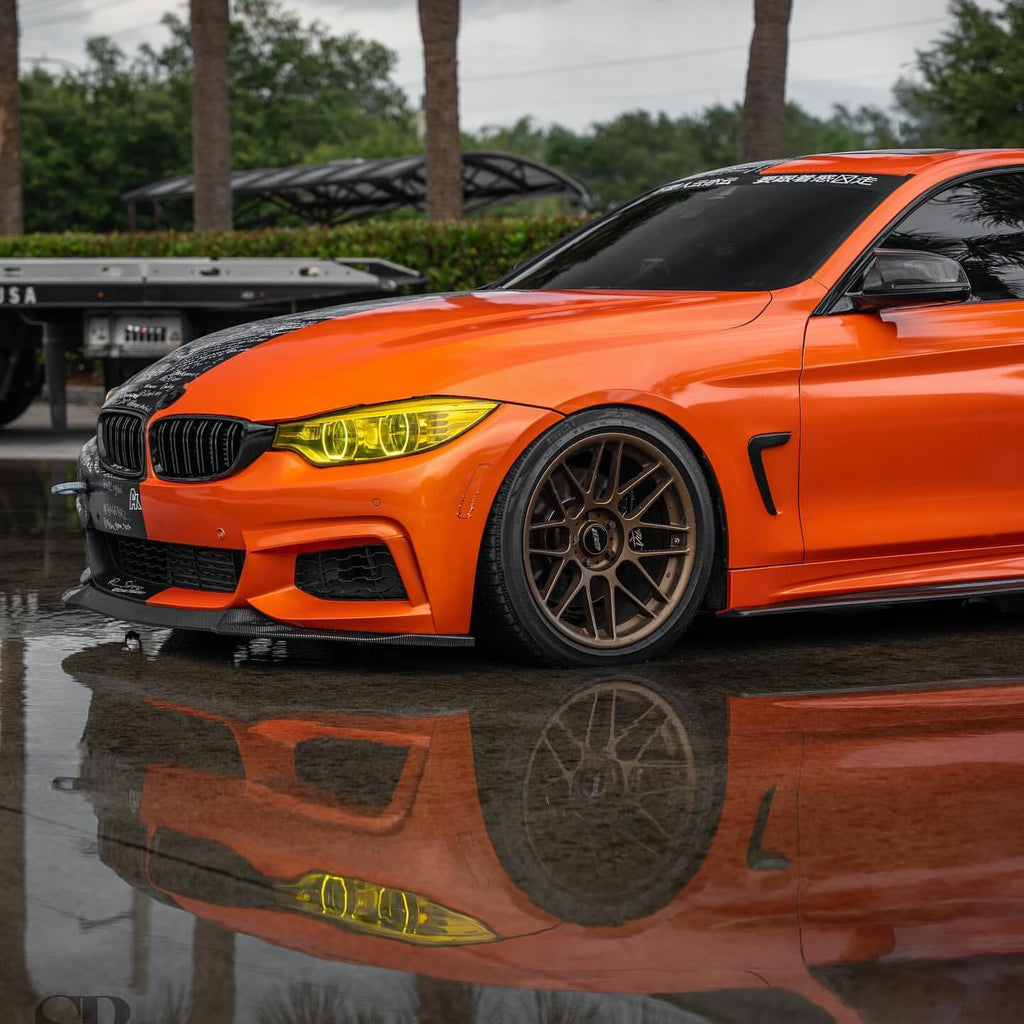 Gloss Holographic Orange Car Wrap Vinyl product image 2 - Veloro gloss vinyl wrap