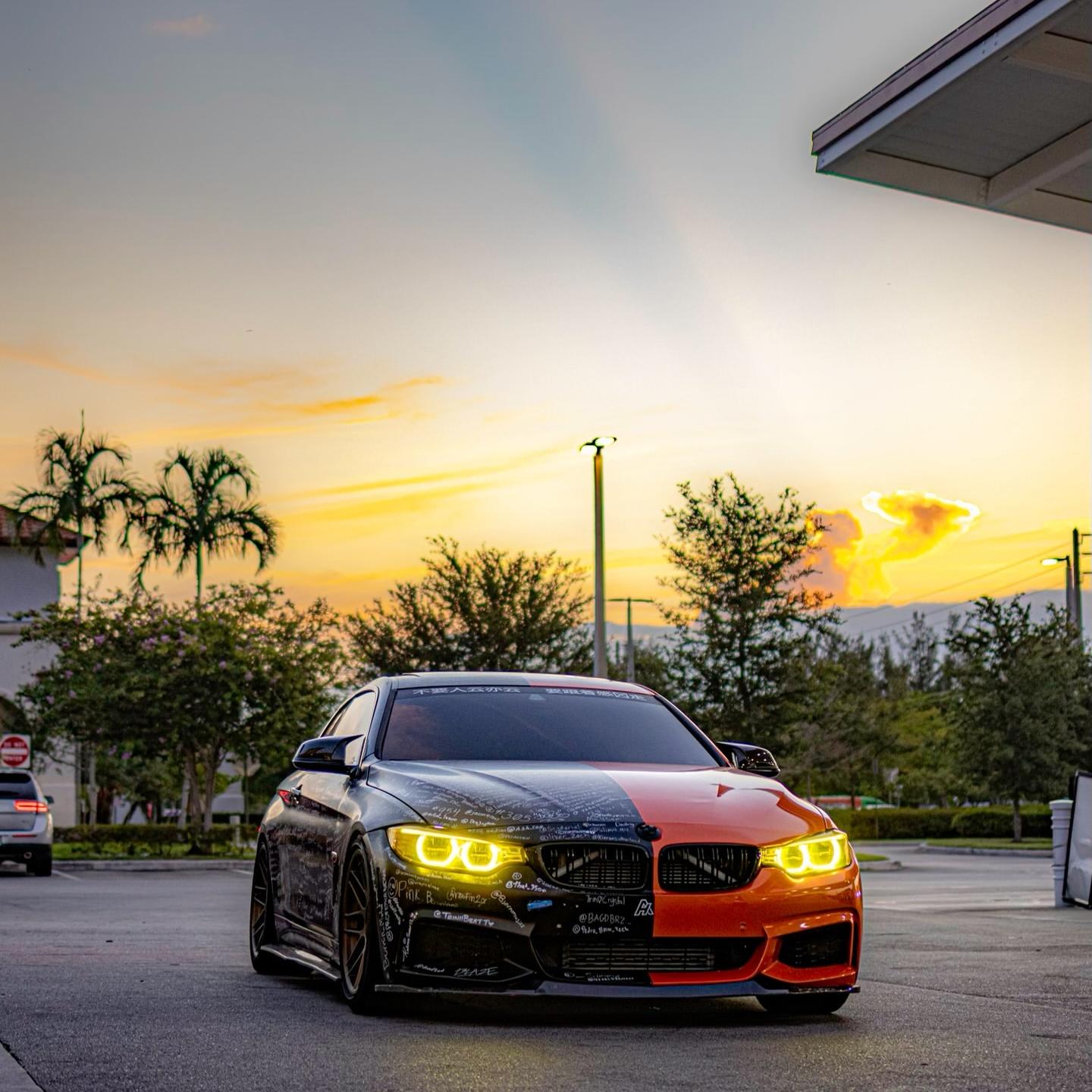 Gloss Holographic Orange Car Wrap Vinyl product image 4 - Veloro gloss vinyl wrap