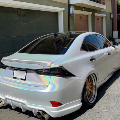 Gloss Metallic Rainbow Laser White Car Vinyl Wrap product image 7 - Veloro metallic vinyl wrap