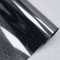 Gloss Honeycomb Carbon Fiber Black Car Vinyl Wrap PET