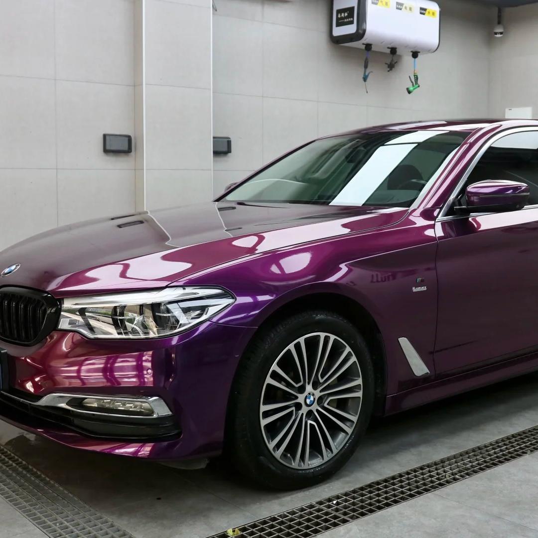 Gloss Ideal Dark Purple Car Vinyl Wrap product image 2 - Veloro gloss vinyl wrap
