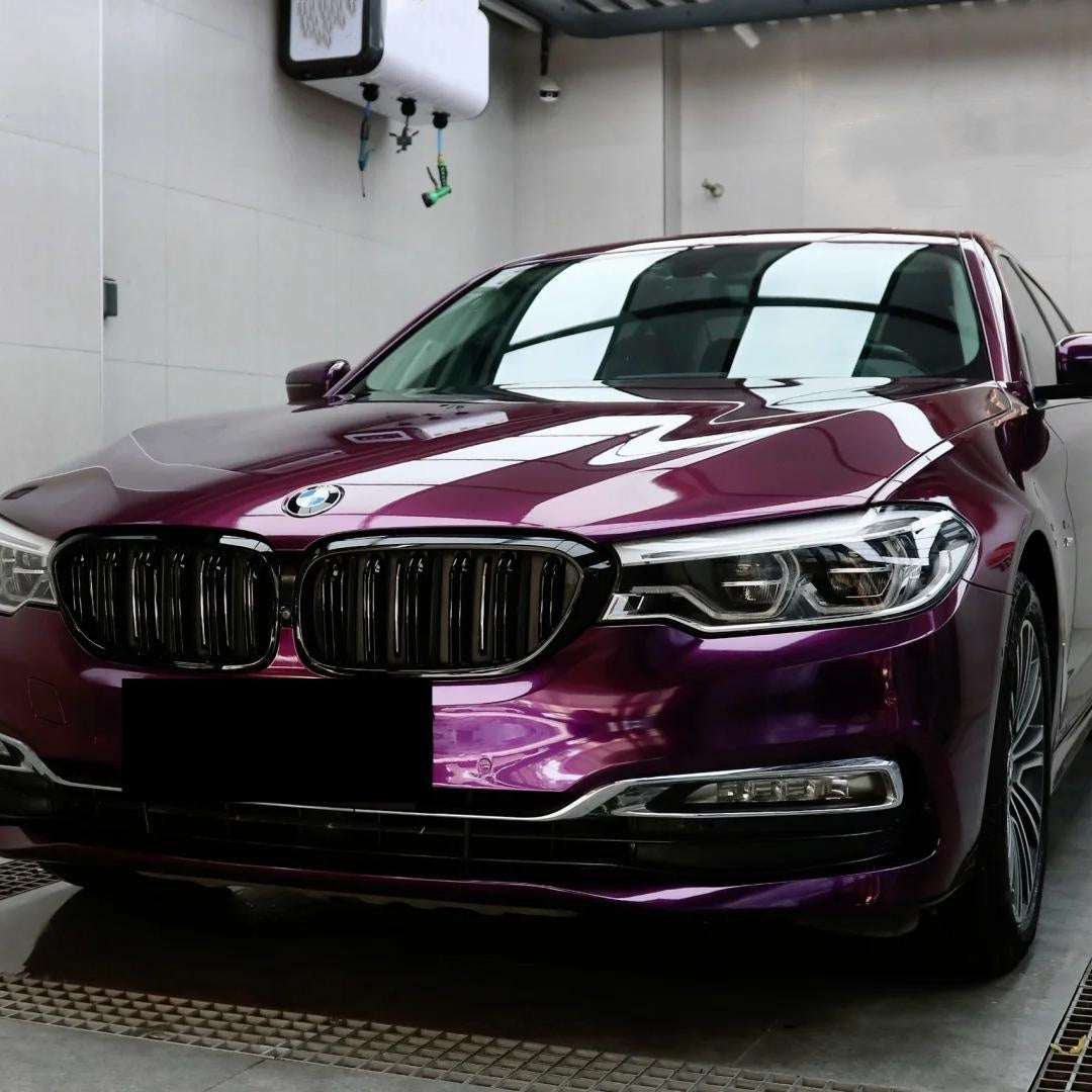 Gloss Ideal Dark Purple Car Vinyl Wrap product image 4 - Veloro gloss vinyl wrap
