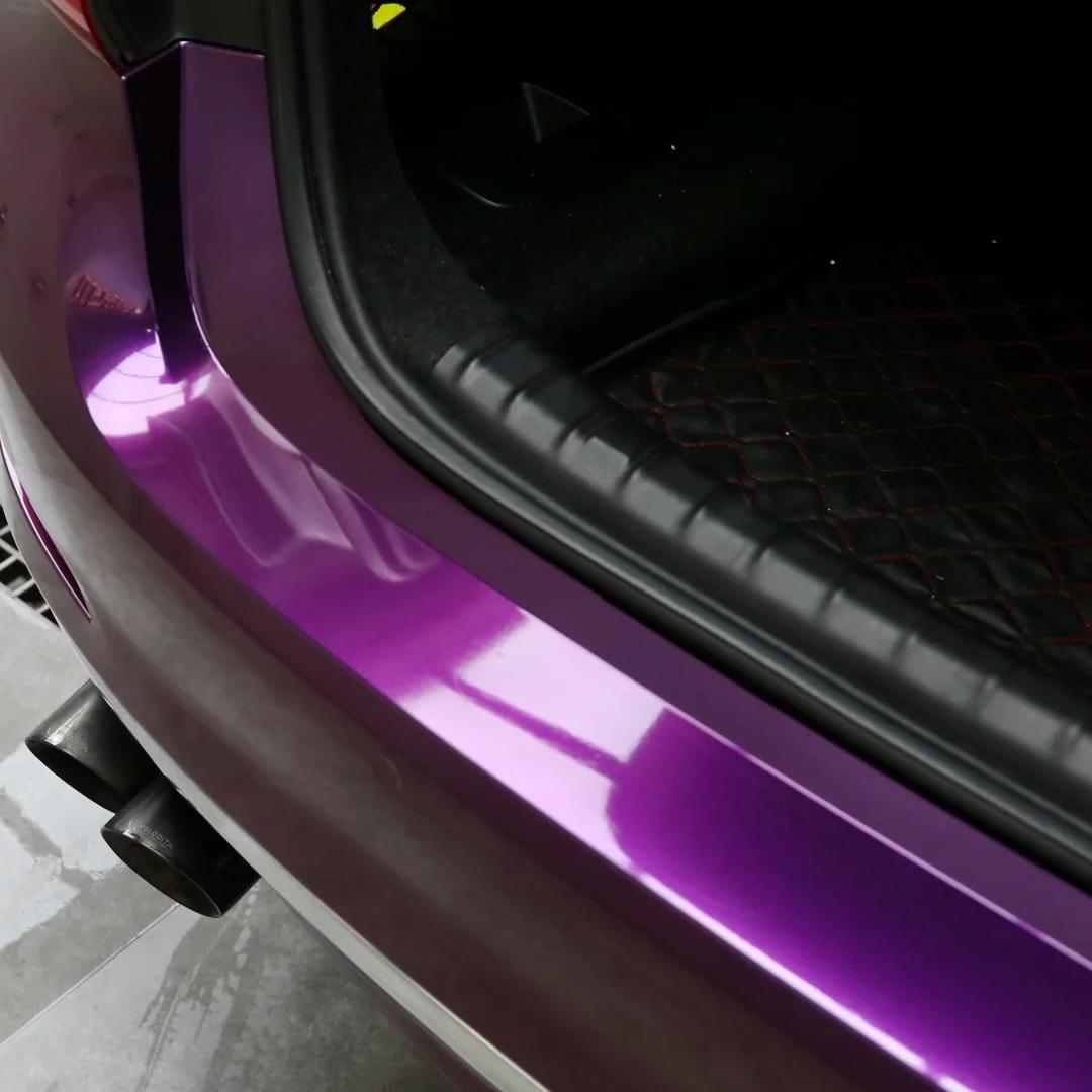 Gloss Ideal Dark Purple Car Vinyl Wrap product image 6 - Veloro gloss vinyl wrap