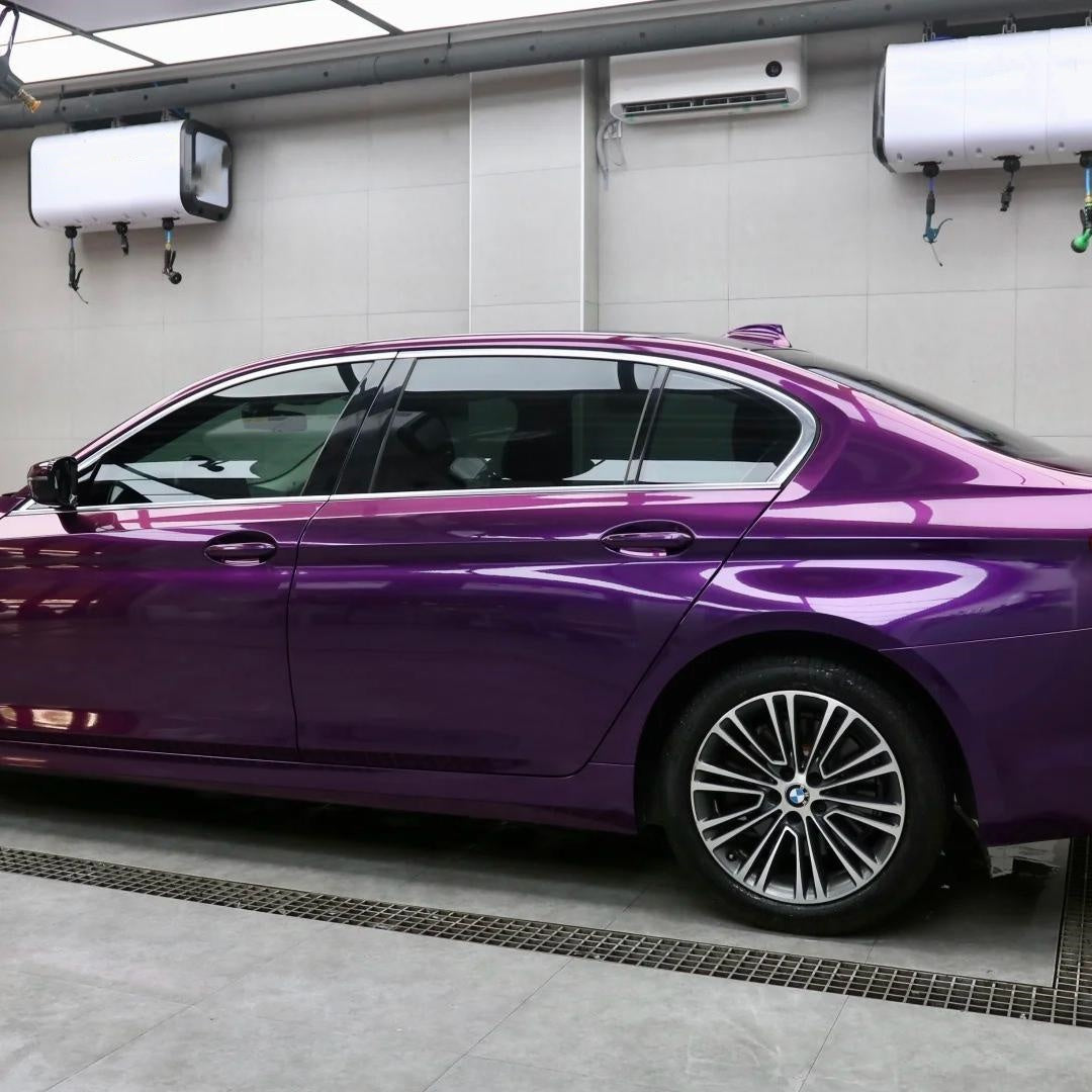 Gloss Ideal Dark Purple Car Vinyl Wrap product image 7 - Veloro gloss vinyl wrap
