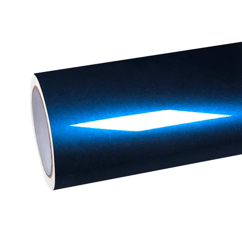 Gloss Indigo Blue Car Vinyl Wrap PET product image 2 - Veloro gloss vinyl wrap