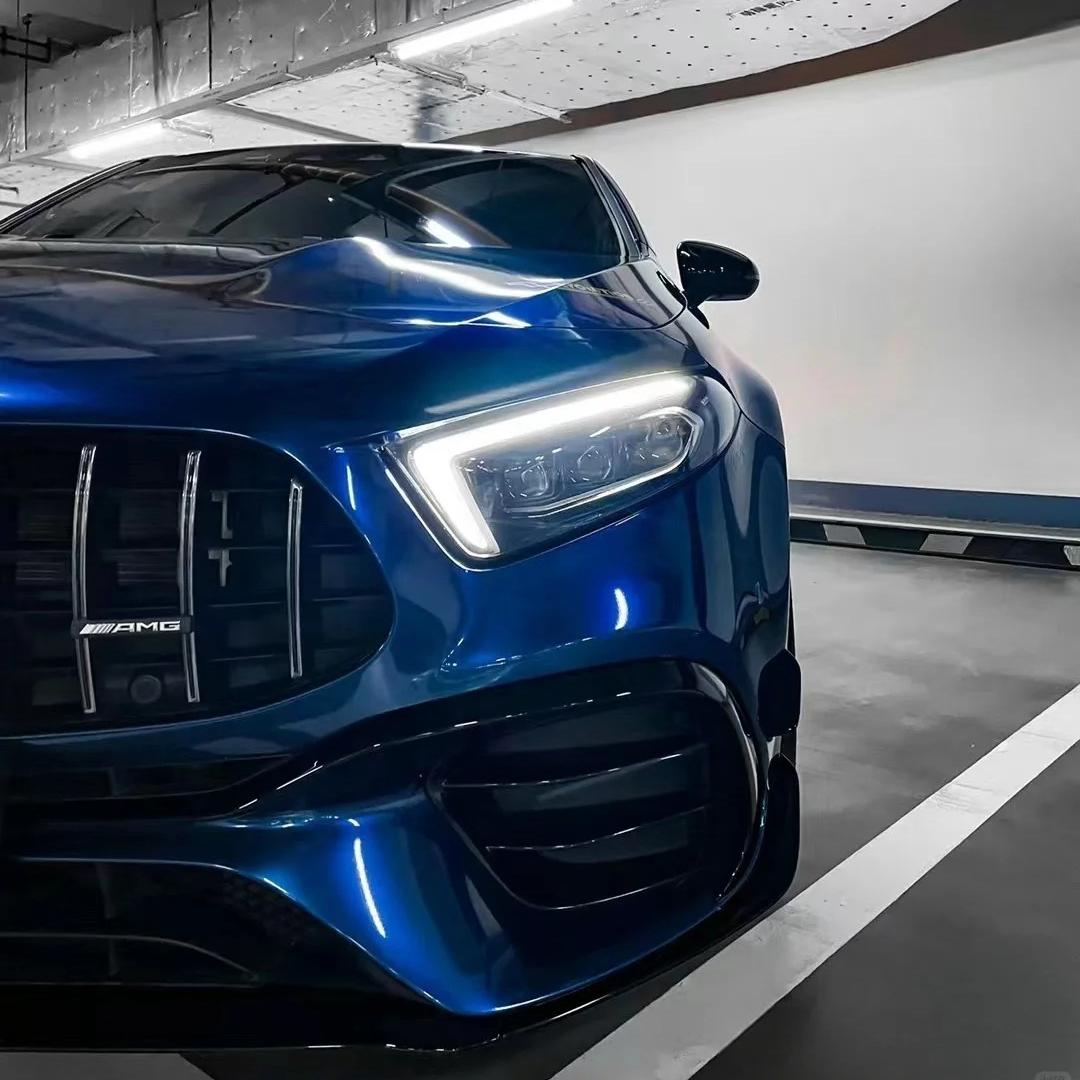 Gloss Indigo Blue Car Vinyl Wrap PET product image 6 - Veloro gloss vinyl wrap