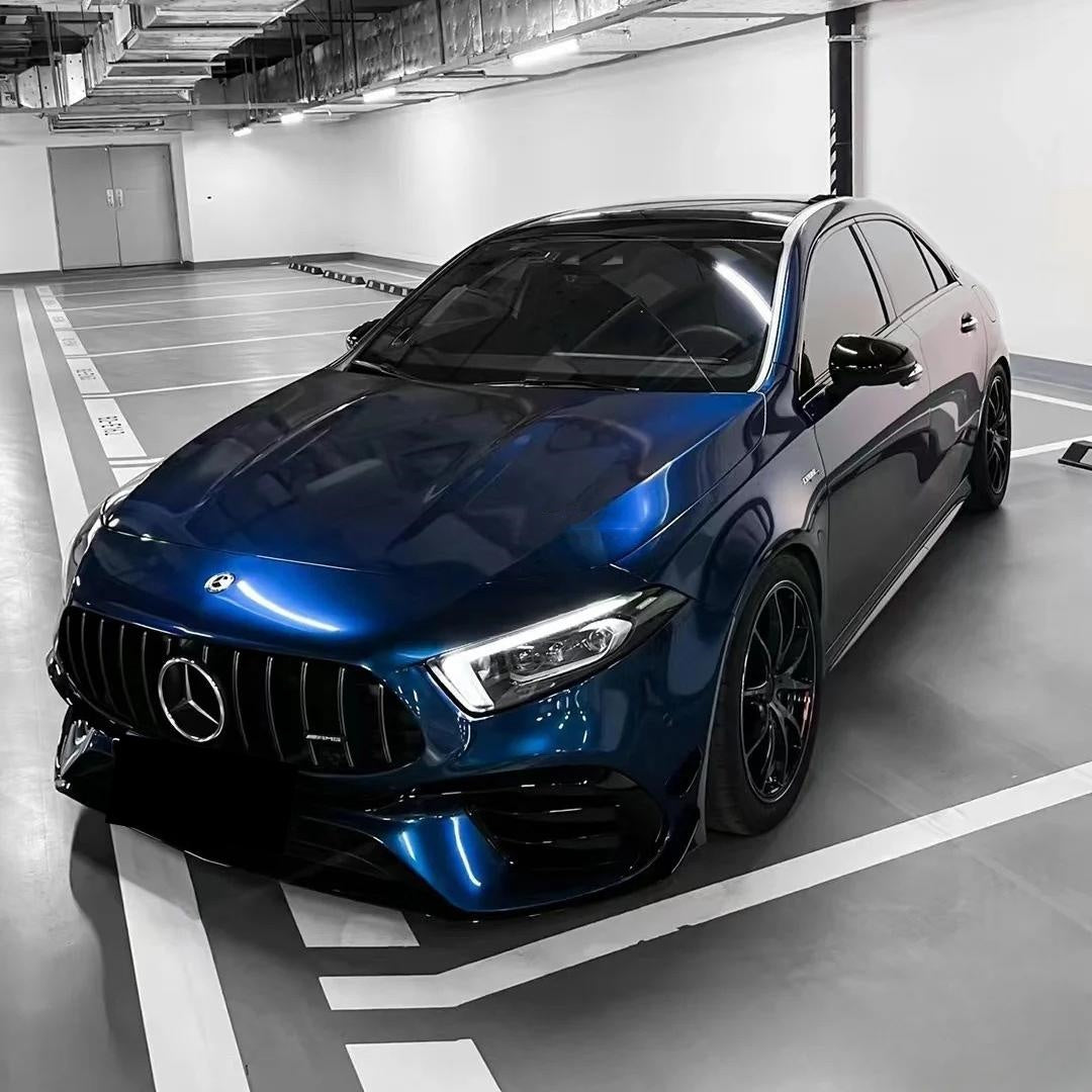 Gloss Indigo Blue Car Vinyl Wrap PET product image 5 - Veloro gloss vinyl wrap