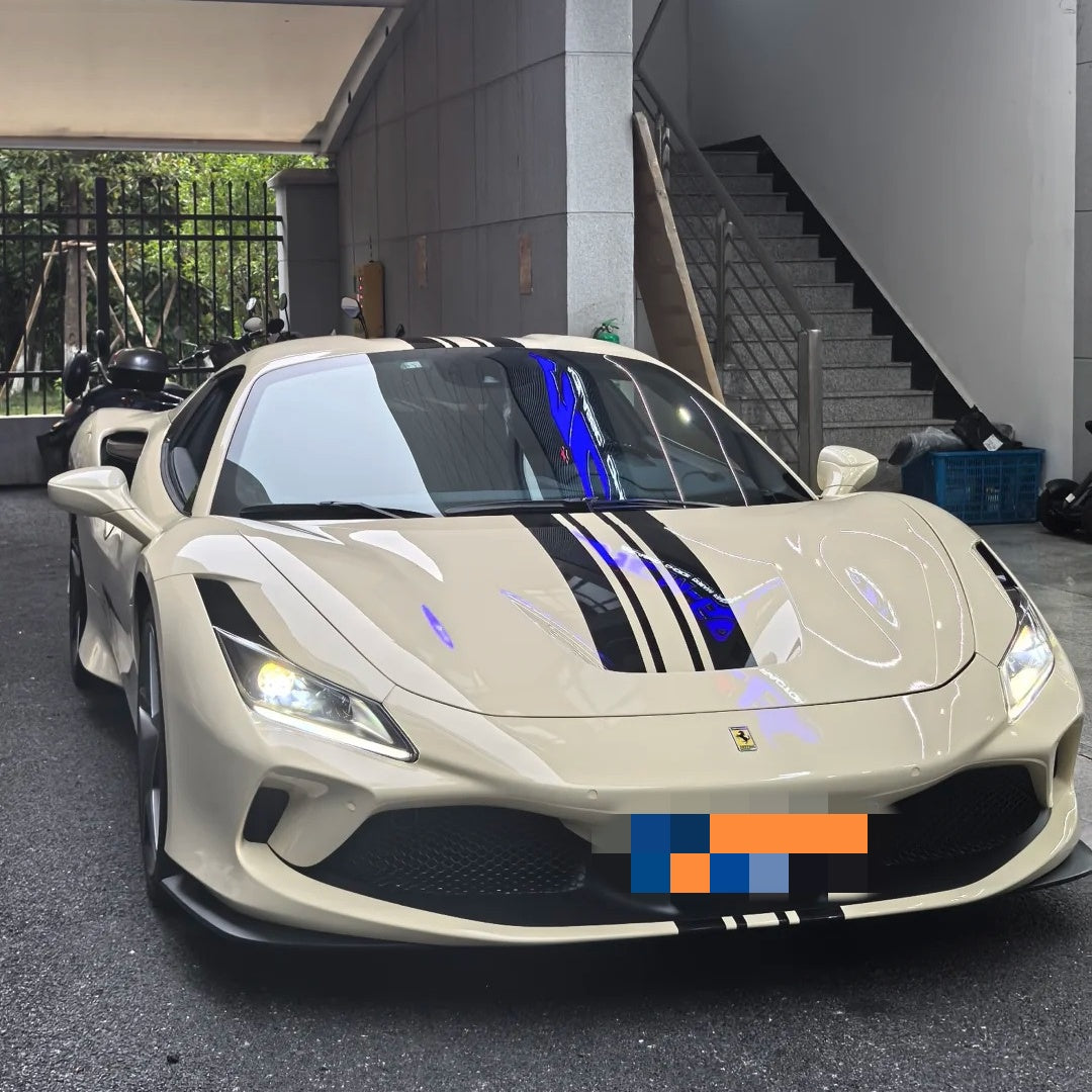 Gloss Ivory White Car Vinyl Wrap PET product image 3 - Veloro gloss vinyl wrap