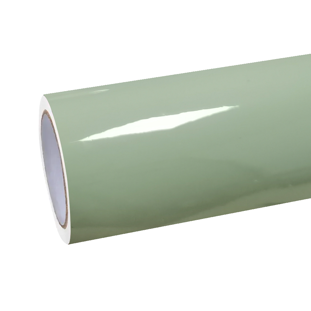 Gloss Light Khaki Green Car Vinyl Wrap