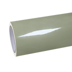 Super Glossy Khaki Green Car Vinyl Wrap PET
