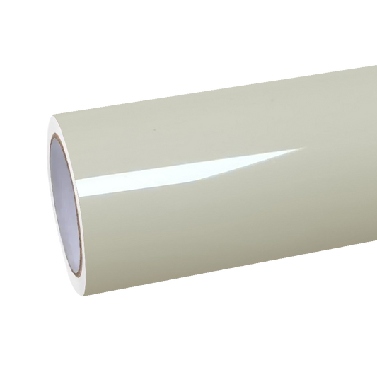Gloss Khaki Milan White Car Vinyl Wrap PET