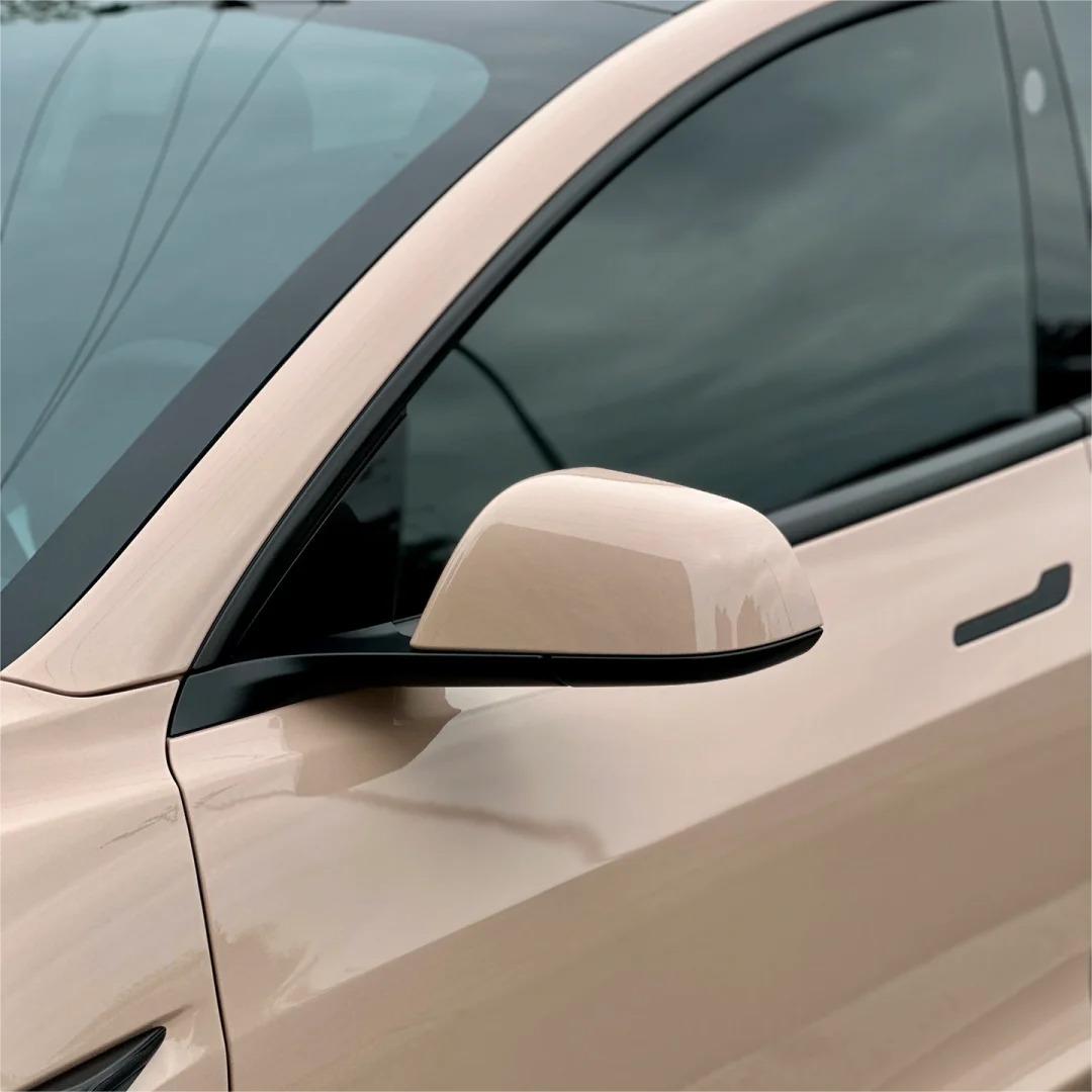 Gloss Super Shine Latte Car Vinyl Wrap PET product image 7 - Veloro gloss vinyl wrap