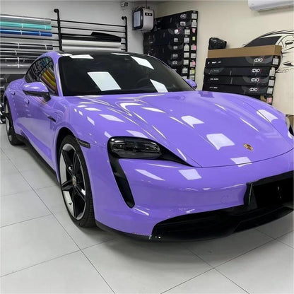 Gloss Lavender Purple Car Vinyl Wrap Tesla BMW PET product image 10 - Veloro gloss vinyl wrap