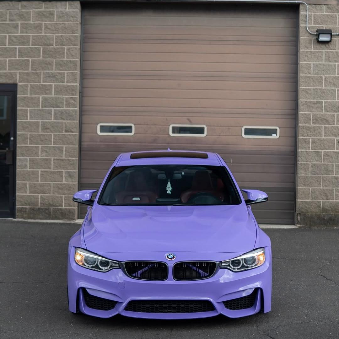 Gloss Lavender Purple Car Vinyl Wrap Tesla BMW PET product image 3 - Veloro gloss vinyl wrap