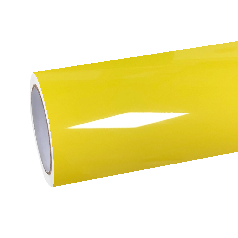 Gloss Maize Yellow Car Vinyl Wrap PET