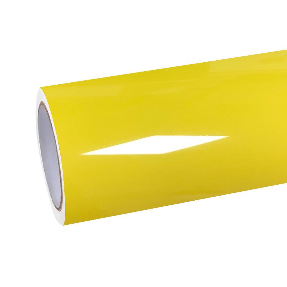 Gloss Maize Yellow Car Vinyl Wrap PET
