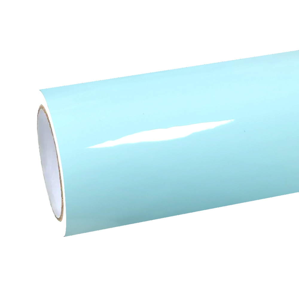 Gloss Ice Blue Car Vinyl Wrap PET