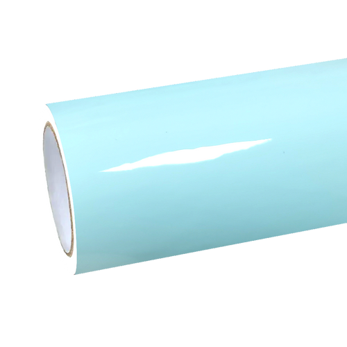 Gloss Ice Blue Car Vinyl Wrap PET