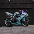 Gloss Ice Blue Car Vinyl Wrap PET product image 3 - Veloro gloss vinyl wrap