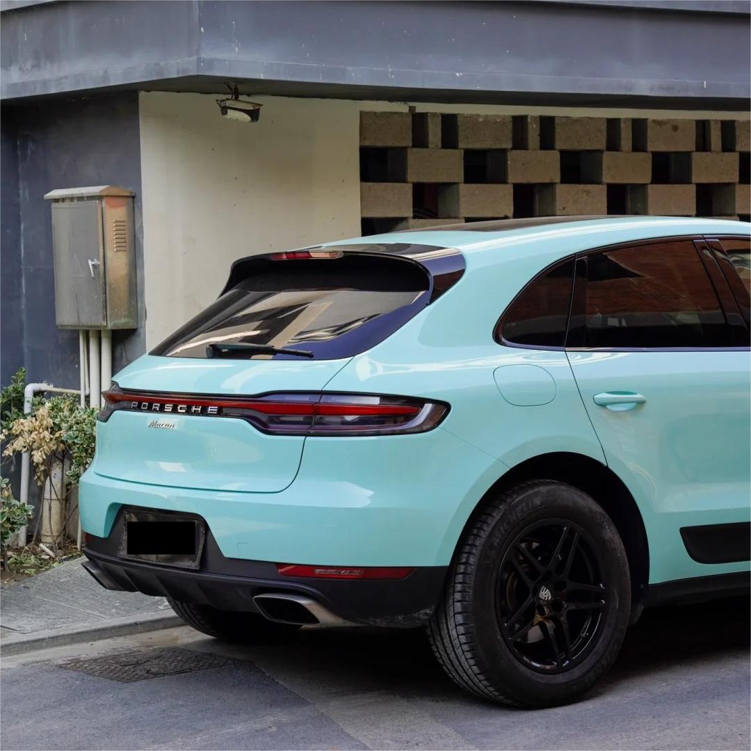 Gloss Light Mint Cragginess Green Car Vinyl Wrap PET product image 4 - Veloro gloss vinyl wrap