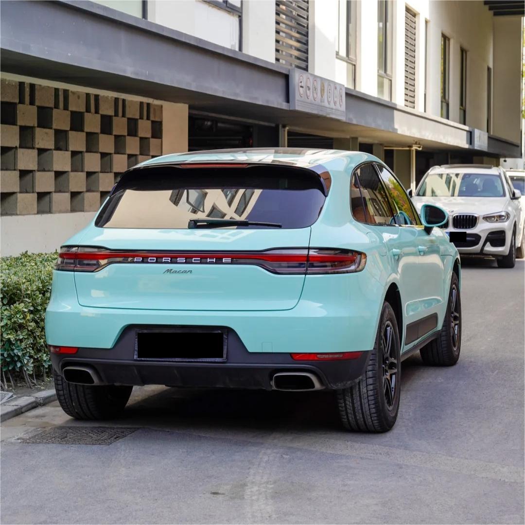 Gloss Light Mint Cragginess Green Car Vinyl Wrap PET product image 6 - Veloro gloss vinyl wrap