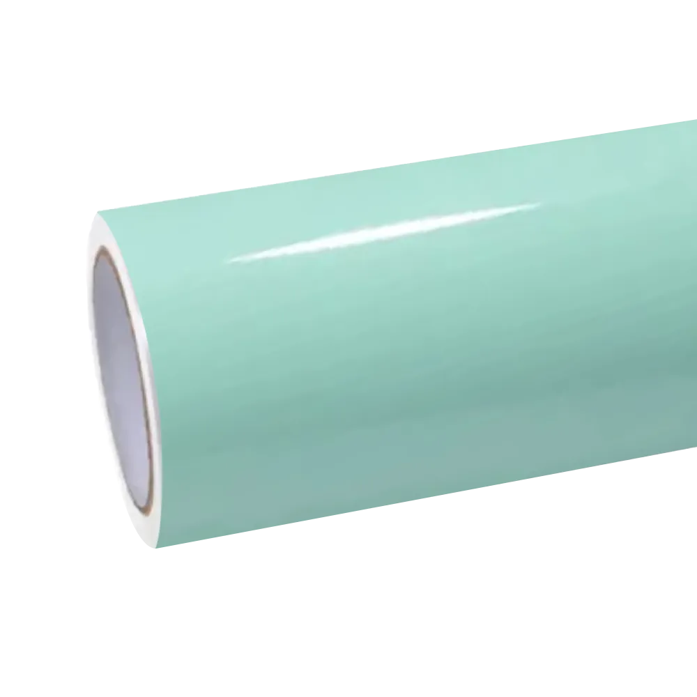 Gloss Light Mint Cragginess Green Car Vinyl Wrap PET