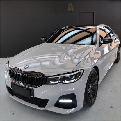 Gloss Light Nardo Grey Car Vinyl Wrap PET product image 2 - Veloro gloss vinyl wrap