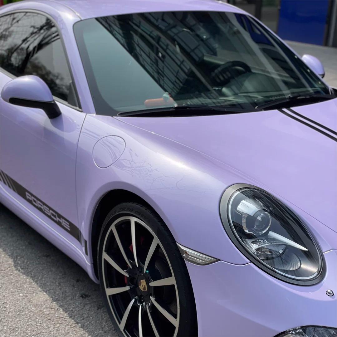 Gloss Voilet Light Purple Car Vinyl Wrap PET product image 6 - Veloro gloss vinyl wrap
