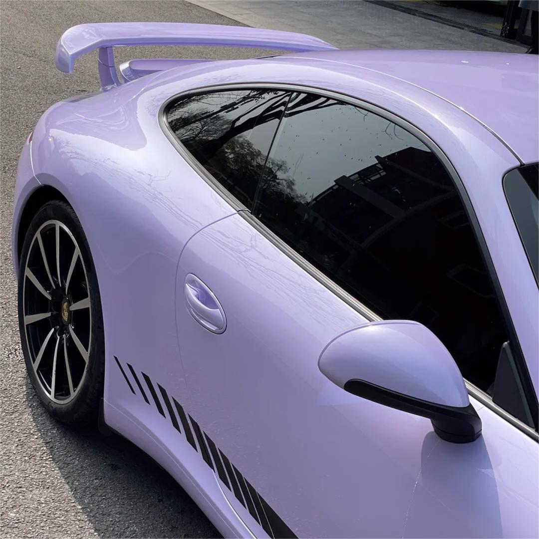Gloss Voilet Light Purple Car Vinyl Wrap PET product image 8 - Veloro gloss vinyl wrap