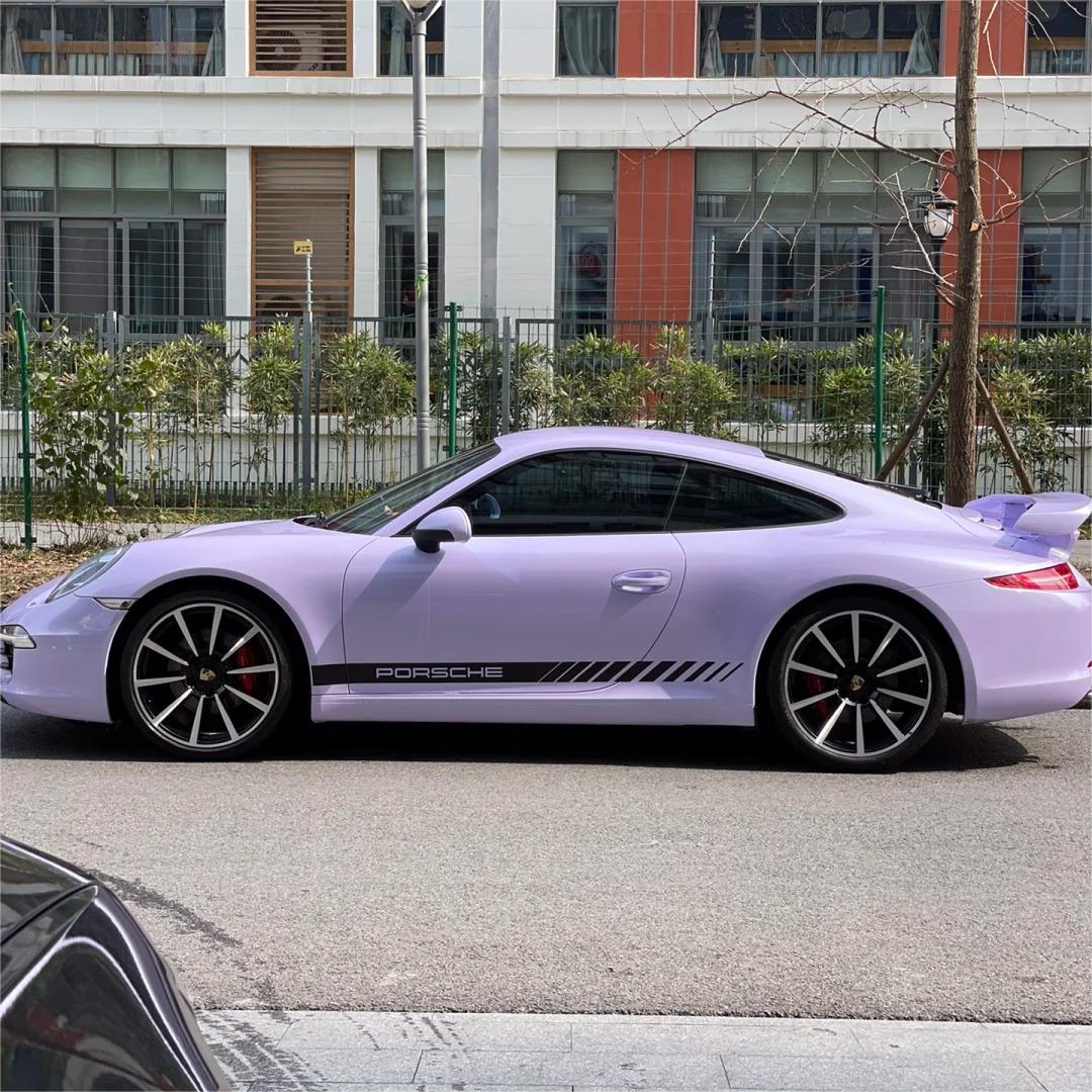 Gloss Voilet Light Purple Car Vinyl Wrap PET product image 3 - Veloro gloss vinyl wrap