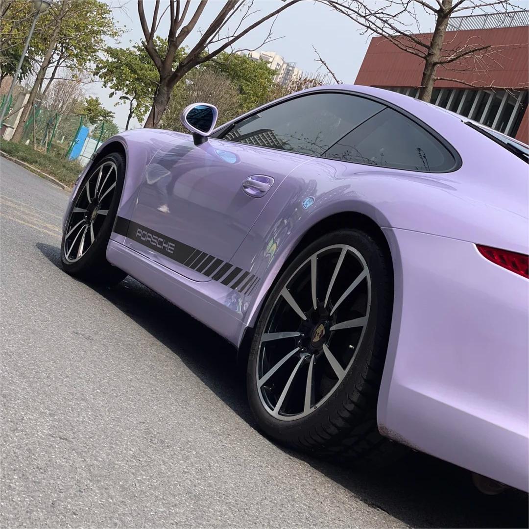 Gloss Voilet Light Purple Car Vinyl Wrap PET product image 5 - Veloro gloss vinyl wrap