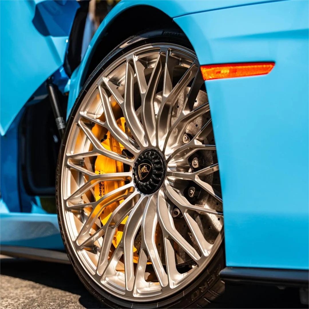 Gloss Light Sky Blue Car Vinyl Wrap PET product image 7 - Veloro gloss vinyl wrap