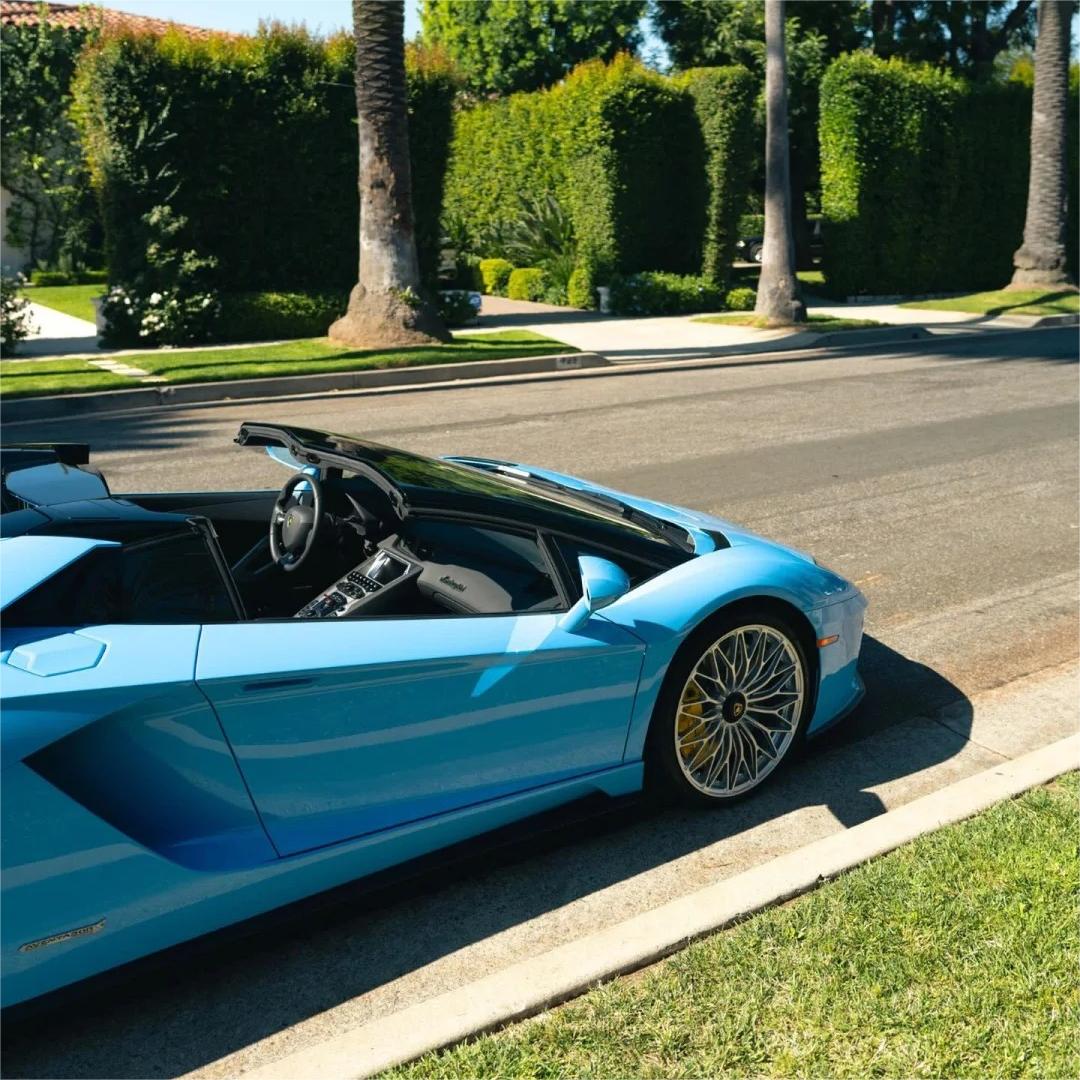 Gloss Light Sky Blue Car Vinyl Wrap PET product image 5 - Veloro gloss vinyl wrap