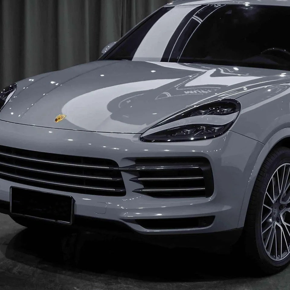 Gloss Light Slate Grey Car Vinyl Wrap PET product image 4 - Veloro gloss vinyl wrap
