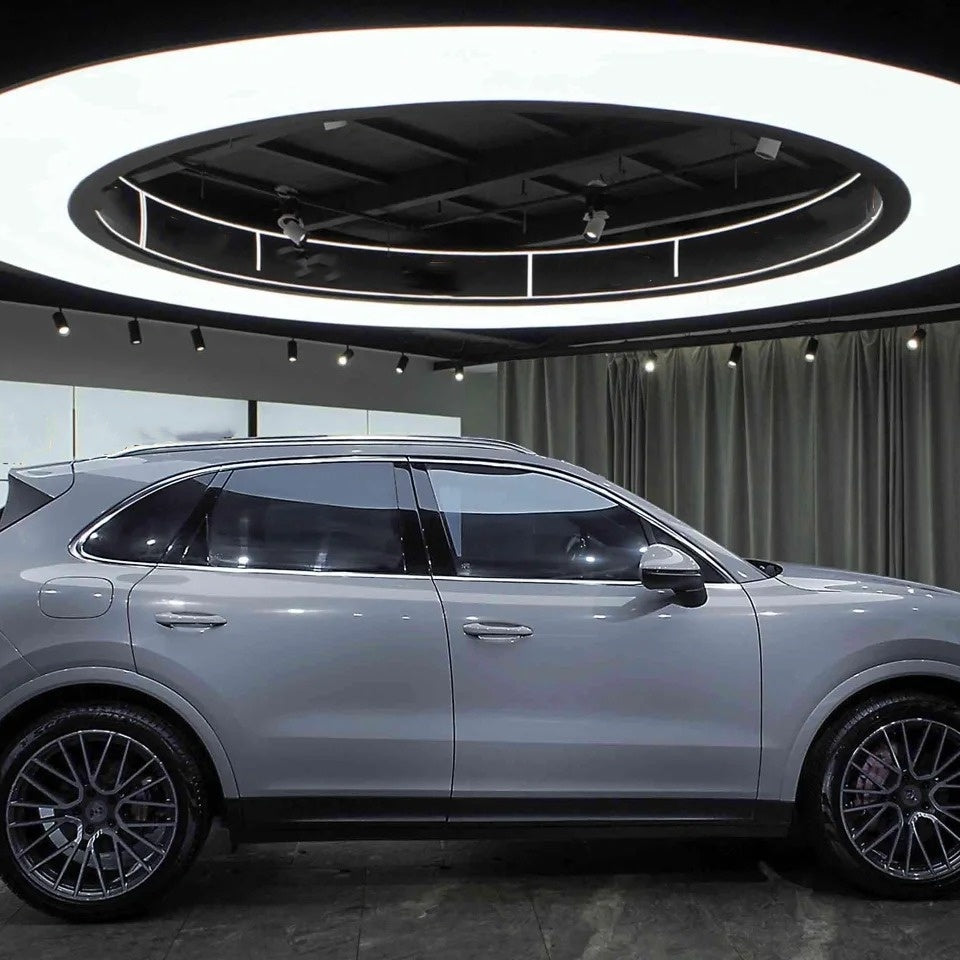 Gloss Light Slate Grey Car Vinyl Wrap PET product image 7 - Veloro gloss vinyl wrap