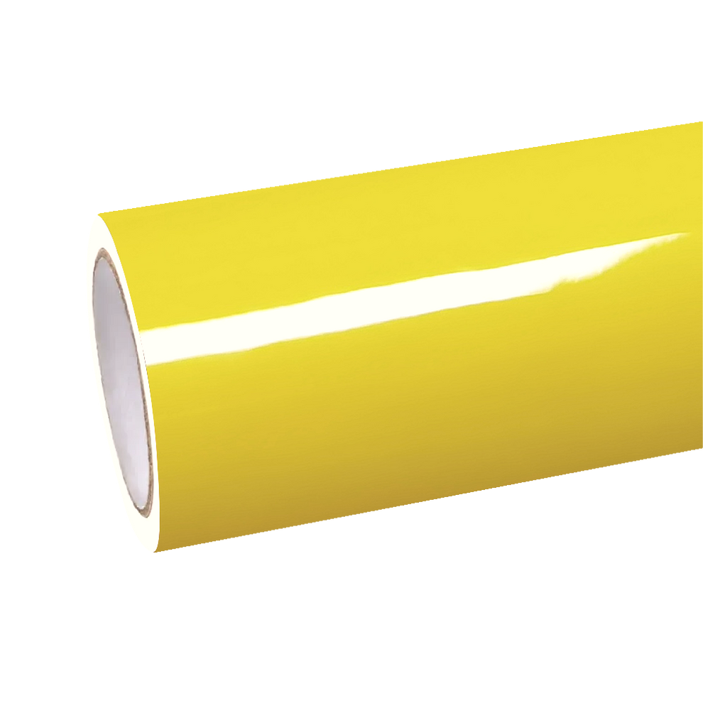 Gloss Light Sunflower Yellow Car Vinyl Wrap PET