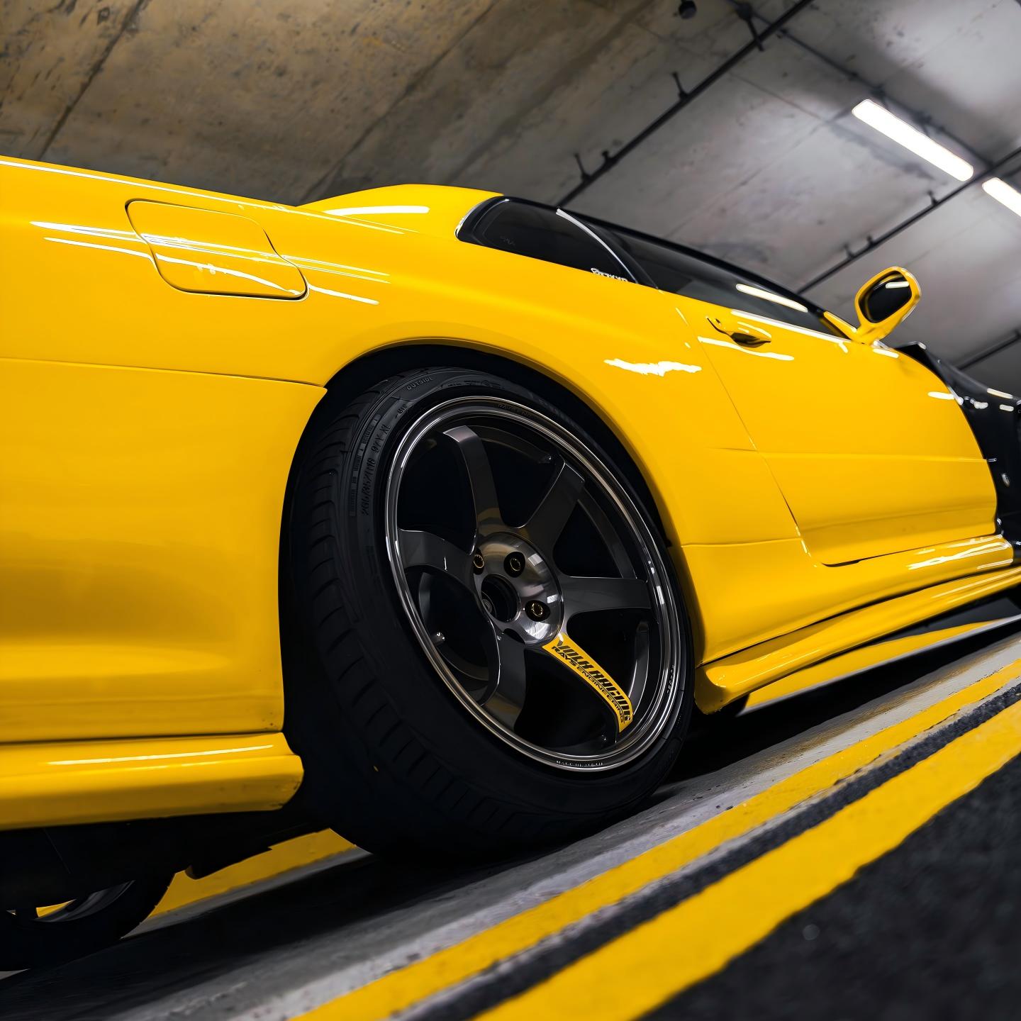 Gloss Light Sunflower Yellow Car Vinyl Wrap PET product image 6 - Veloro gloss vinyl wrap